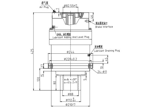 回轉減速機JHZ180A