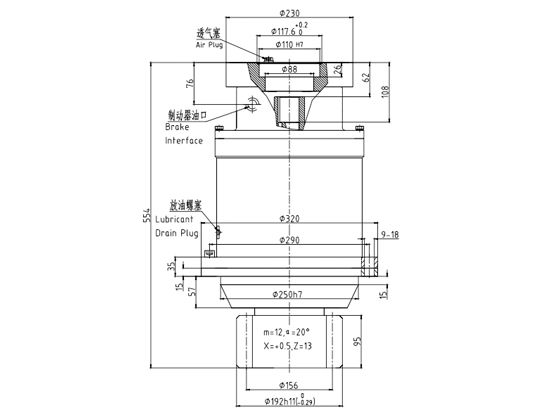 回轉減速機JHZ100B